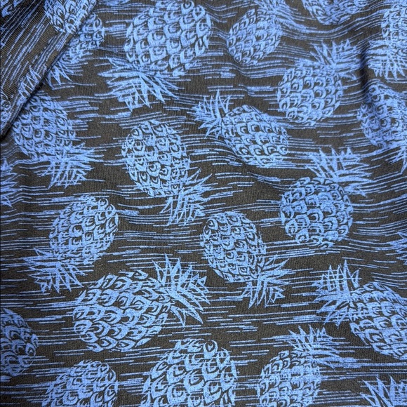 OP Blue Casual Short Sleeve Button Down Shirt - Picture 4 of 5